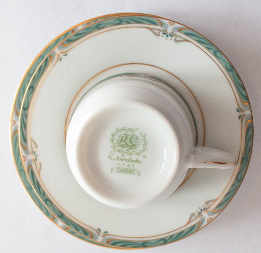 Noritake 'Glenabbey' Pattern Teacup Trio