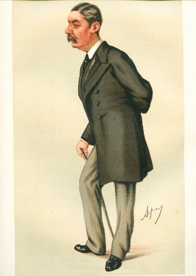 Antique Vanity Fair Print 'Baker Pasha', 1878