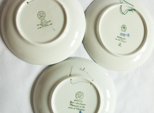 Royal Copenhagen Christmas Plates (1972, 1970, 1975) (3)