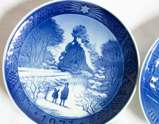 Royal Copenhagen Christmas Plates (1976, 1977, 1973) (3)