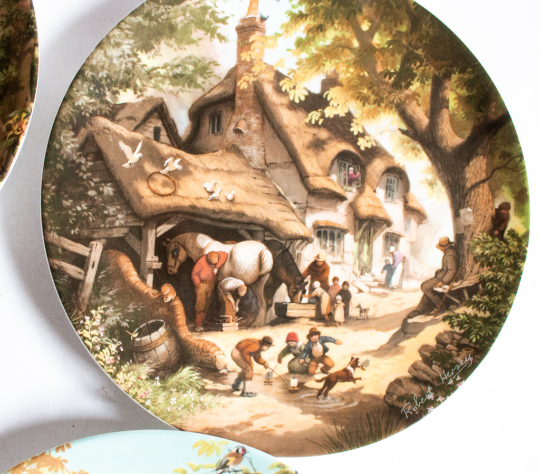 Coalport Bone China 'The Tale of a Country Village' Series Collector's Plates (4)