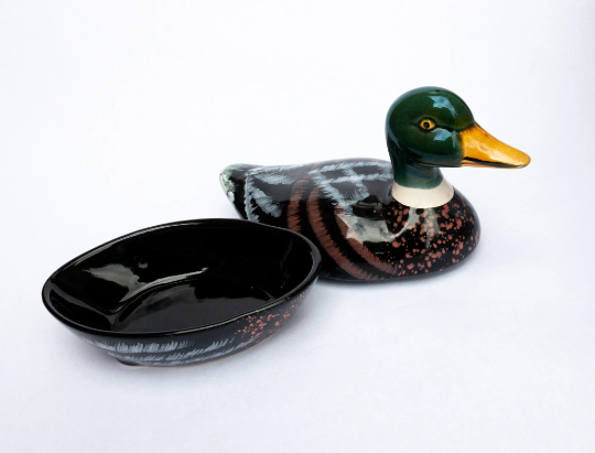 Copy of Michael Caugant Vintage Mallard Duck Pate Dish