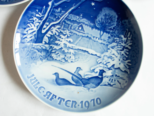 Royal Copenhagen Christmas Plates (1972, 1970, 1975) (3)