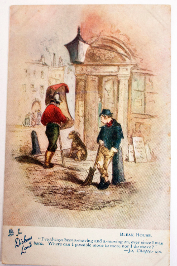 Tuck's 'Oilette' Charles Dickens Postcard 'I've always been a-moving...'