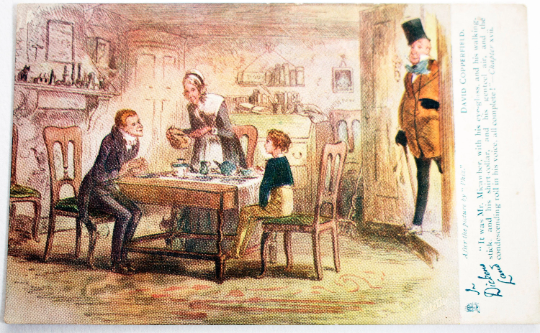 Tuck's 'Oilette' Charles Dickens 'David Copperfield' Postcard 'It was Mr. Micawber...',