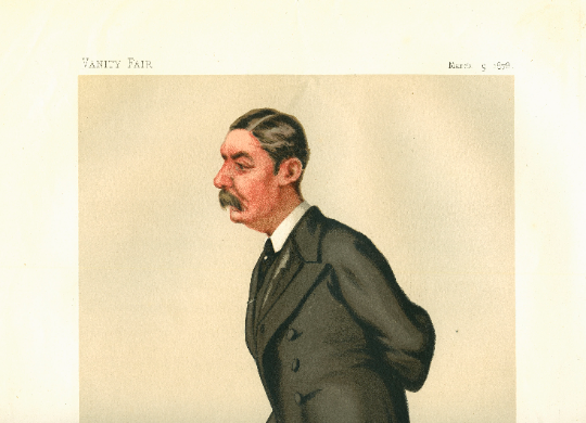 Antique Vanity Fair Print 'Baker Pasha', 1878